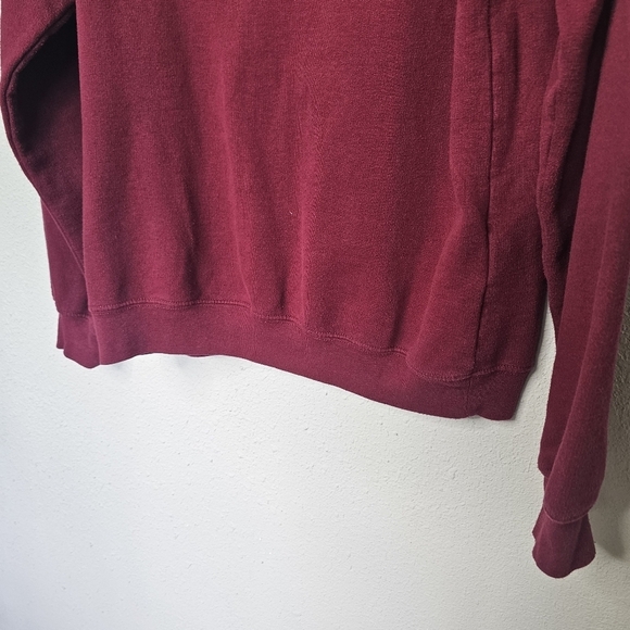 Wound Up Sweatshirt Womens Medium 7-9 Maroon White Funny Graphic Cozy‎ Fall Vibe - Picture 6 of 7